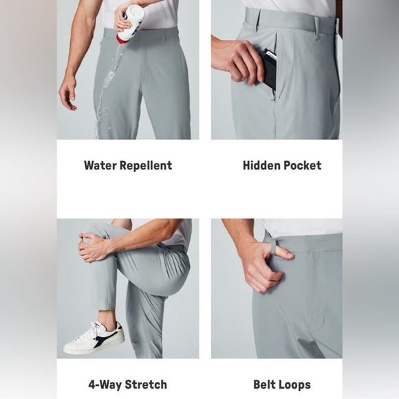 Fabletics The Only Pant Modern Classic Fit in Shadow Grey Size 31X32 - Picture 2 of 12